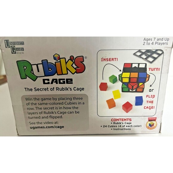Rubik`S Cage Game Rubiks Cube Action 2 To 4 Players Strategy Brain Teaser Game - Picture 4 of 10